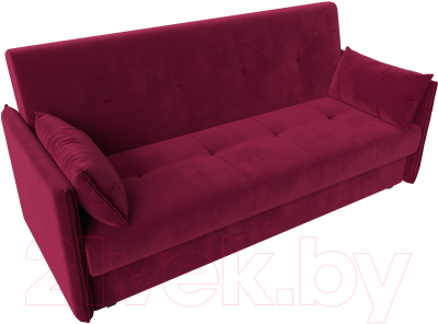 Диван Лига Диванов Лига-018 / 117854 (микровельвет бордовый)