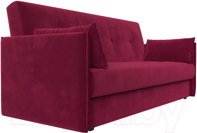 Диван Лига Диванов Лига-018 / 117854 (микровельвет бордовый)