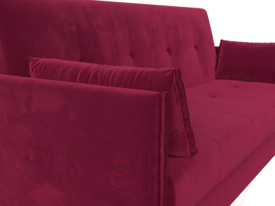 Диван Лига Диванов Лига-018 / 117854 (микровельвет бордовый)