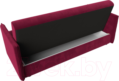 Диван Лига Диванов Лига-018 / 117854 (микровельвет бордовый)