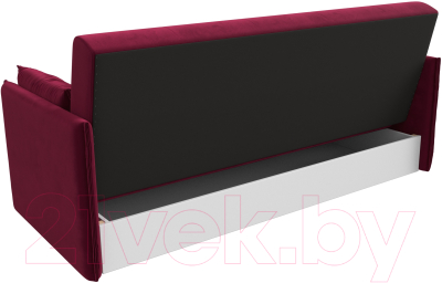 Диван Лига Диванов Лига-018 / 117854 (микровельвет бордовый)