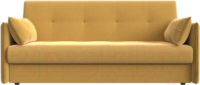 Диван Лига Диванов Лига-018 / 117856 (микровельвет желтый)