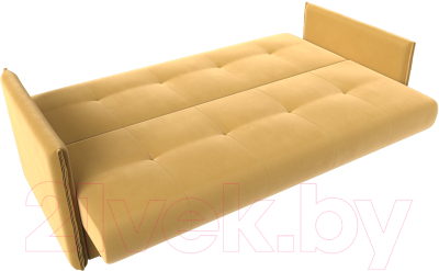 Диван Лига Диванов Лига-018 / 117856 (микровельвет желтый)