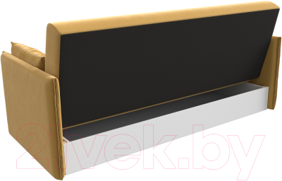 Диван Лига Диванов Лига-018 / 117856 (микровельвет желтый)