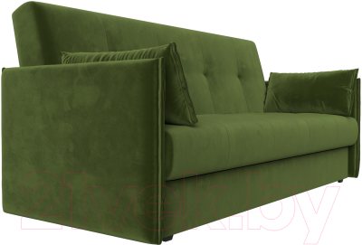 Диван Лига Диванов Лига-018 / 117858 (микровельвет зеленый)
