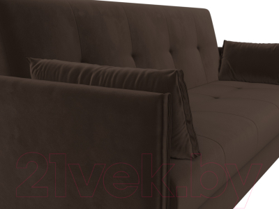 Диван Лига Диванов Лига-018 / 117862 (микровельвет коричневый)