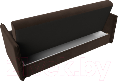 Диван Лига Диванов Лига-018 / 117862 (микровельвет коричневый)