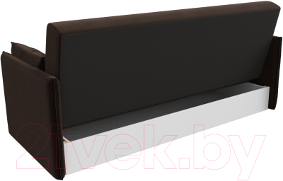 Диван Лига Диванов Лига-018 / 117862 (микровельвет коричневый)