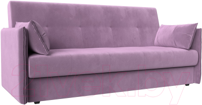 Диван Лига Диванов Лига-018 / 117864 (микровельвет сиреневый) - фото