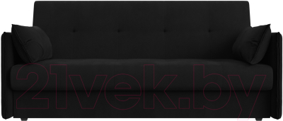 Диван Лига Диванов Лига-018 / 117868 (микровельвет черный)