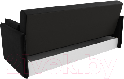 Диван Лига Диванов Лига-018 / 117868 (микровельвет черный)