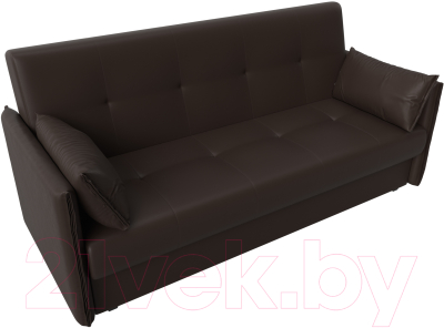 Диван Лига Диванов Лига-018 / 117887 (экокожа коричневый)