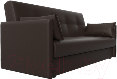 Диван Лига Диванов Лига-018 / 117887 (экокожа коричневый)