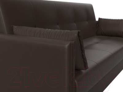 Диван Лига Диванов Лига-018 / 117887 (экокожа коричневый)