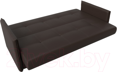 Диван Лига Диванов Лига-018 / 117887 (экокожа коричневый)