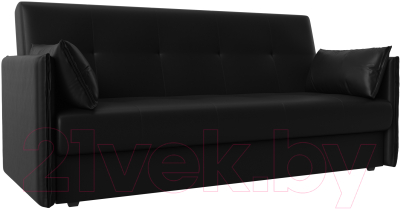 Диван Лига Диванов Лига-018 / 117889 (экокожа черный) - фото