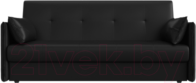 Диван Лига Диванов Лига-018 / 117889 (экокожа черный)
