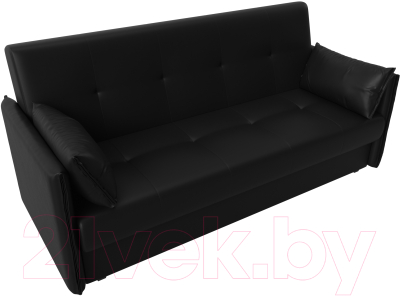 Диван Лига Диванов Лига-018 / 117889 (экокожа черный)