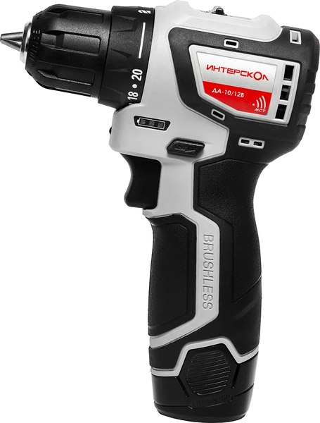 Аккумуляторная дрель-шуруповерт Интерскол ДА-10/12В (687.2.2.70)