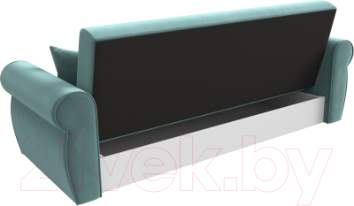 Диван Лига Диванов Лига-019 / 118335 (велюр бирюзовый/подушки бирюзовый)