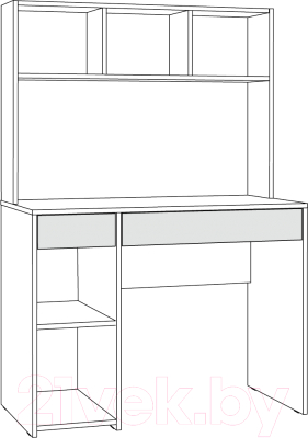 Письменный стол Mobi Комфорт 12.77 F (дуб золотой Craft)