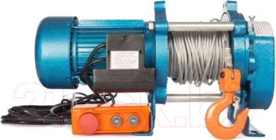 Лебедка электрическая TOR ЛЭК-300 E21 300кг 380В с канатом / 1002136 - фото