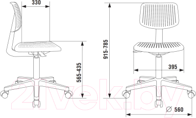 Кресло детское Бюрократ CH 200 (белый)