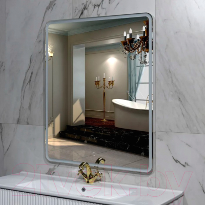 Зеркало Пекам Marta 1 50x80 / marta1-50х80s (с подсветкой и сенсором на прикосновение)