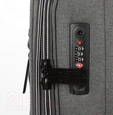 Чемодан на колесах Francesco Molinary 338-1004/3-20GRY