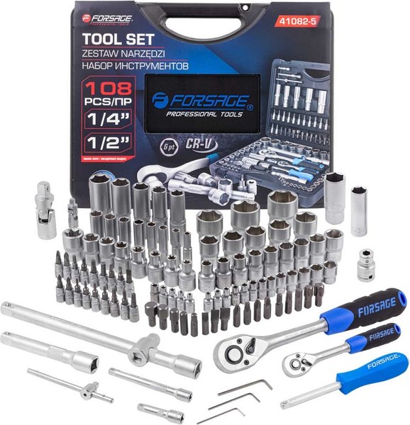 Универсальный набор инструментов Forsage F-41082-5 - фото