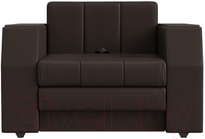 Кресло-кровать Лига Диванов Атлантида / 28410 (экокожа коричневый)