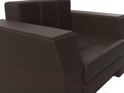 Кресло-кровать Лига Диванов Атлантида / 28410 (экокожа коричневый)