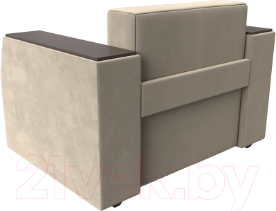 Кресло-кровать Лига Диванов Атлантида / 28413 (микровельвет бежевый)
