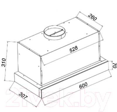 Вытяжка телескопическая Grand & Germes Тoledo 60 Auto
