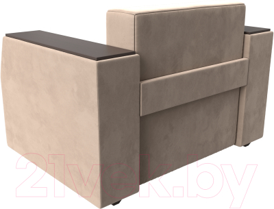 Кресло-кровать Лига Диванов Атлантида / 113835 (велюр бежевый)