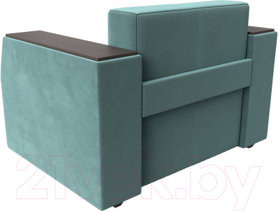 Кресло-кровать Лига Диванов Атлантида / 113836 (велюр бирюзовый)