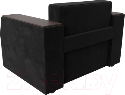 Кресло-кровать Лига Диванов Атлантида / 113842 (велюр черный)