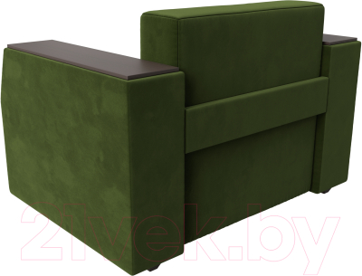 Кресло-кровать Лига Диванов Атлантида / 113855 (микровельвет зеленый)