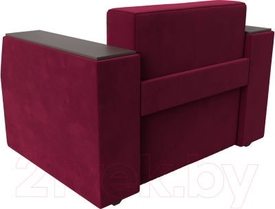 Кресло-кровать Лига Диванов Атлантида / 113857 (микровельвет бордовый)