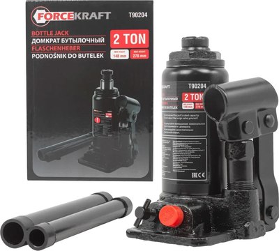 Бутылочный домкрат ForceKraft FK-T90204(DS) - фото