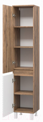 Шкаф-пенал для ванной Brevita Dakota 35 / DAK-050350-19/01Л