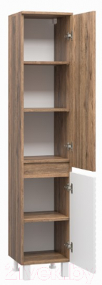 Шкаф-пенал для ванной Brevita Dakota 35 / DAK-050350-19/01П