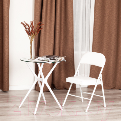 Стул складной Tetchair Folder 46.5x47.5x79 (белый/белый)