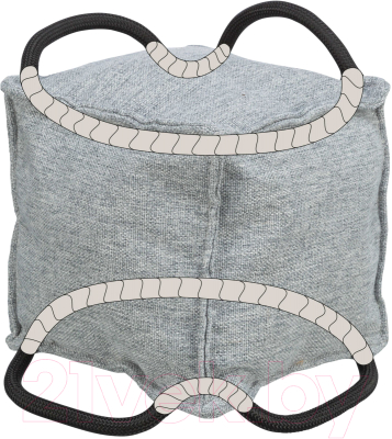 Игрушка для собак Trixie Citystyle Be Eco кубик с веревками / 34727