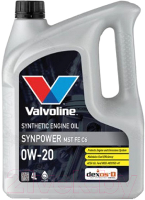 Моторное масло Valvoline SynPower MST FE C6 0W20 / 898841 - фото