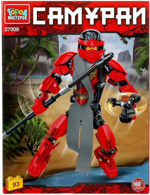 Конструктор Город мастеров Красный самурай / 27009-ZH - фото