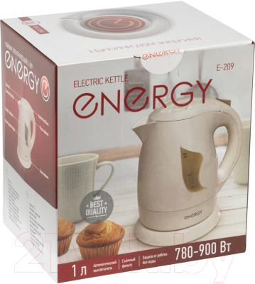 Электрочайник Energy E-209 / 153111 (бежевый)
