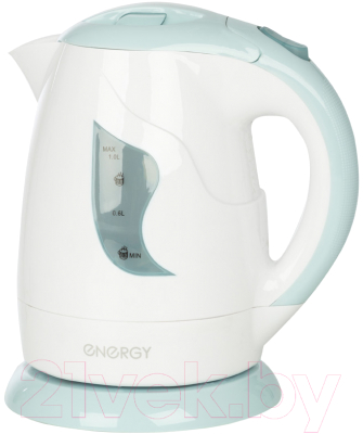 Электрочайник Energy E-209 / 153138 (белый/голубой) - фото