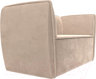 Диван Лига Диванов Бергамо 2-х местный / 112029 (велюр бежевый)