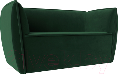 Диван Лига Диванов Бергамо 2-х местный / 112035 (велюр зеленый) - фото